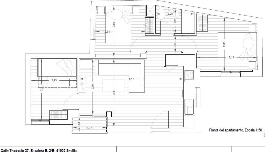 Appartement Teodosio Vft Séville